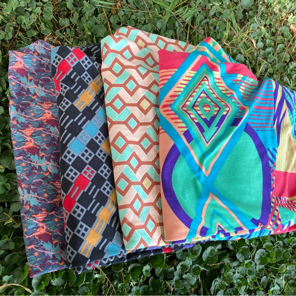 Colorful Patterned LuLaRoe Leggings Set